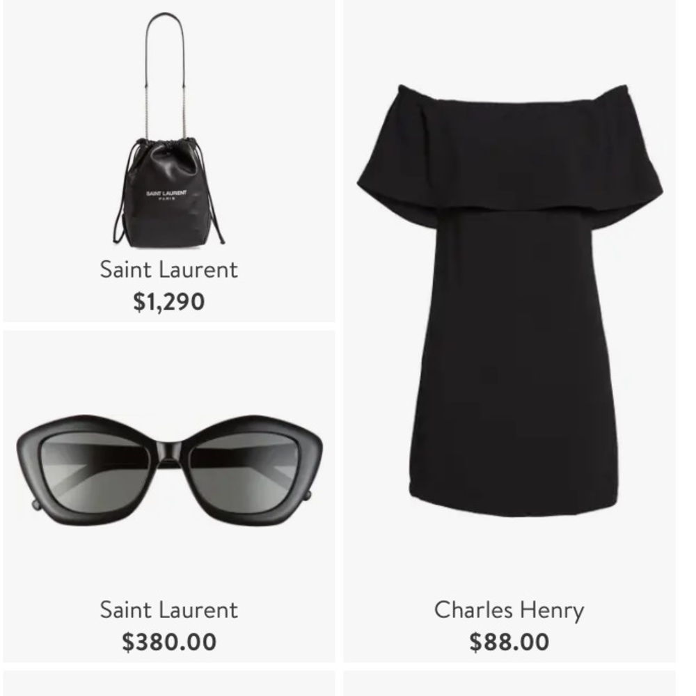 CHARLES HENRY Off the Shoulder Little Black Dress Small - Picture 9 of 11
